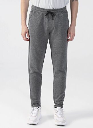 U.S. Polo Assn. Bağlamalı Bel Slim Fit Gri Erkek Eşofman Altı HENBIXSK022