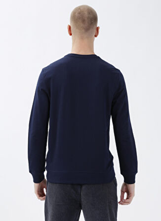 U.S. Polo Assn. Bisiklet Yaka Lacivert Erkek Sweatshırt JELLYSK022