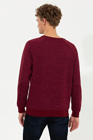 Erkek Vişne Sweatshirt