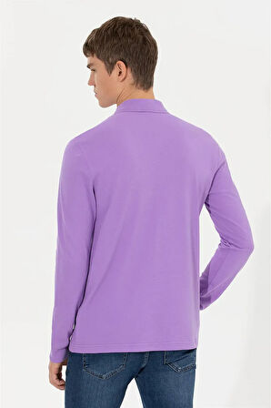 Erkek Sweatshirt Polo Yaka Regular %100 Pamuk