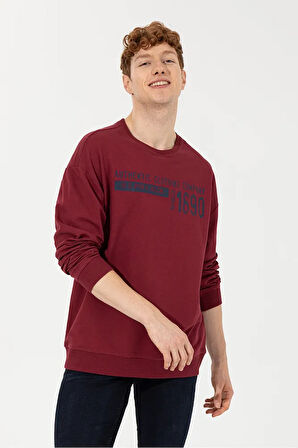 Kırmızı Erkek Sweatshirt
