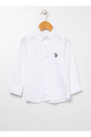 Düz Beyaz Kız Çocuk Gömlek G084sz004.000.1450364.vr013