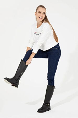 Beyaz Kadın Sweatshirt