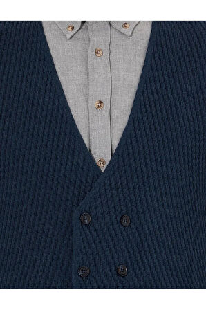 Erkek Slim Fit Triko Yelek