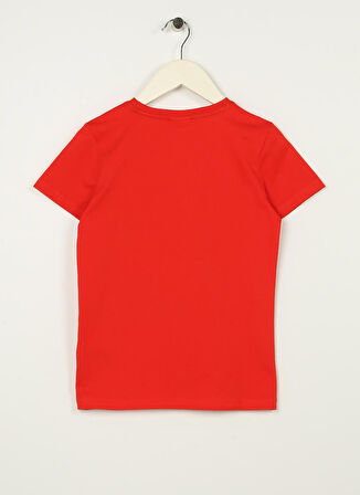 U.S. Polo Assn. Baskılı Kırmızı Erkek Çocuk T-Shirt ANDKIDS