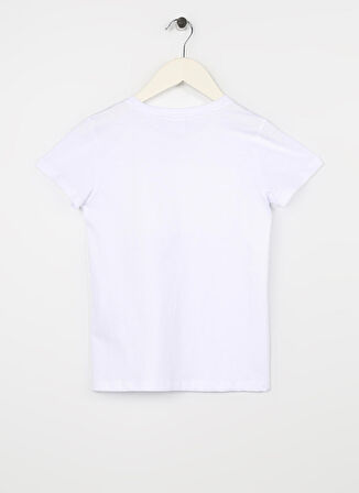 U.S. Polo Assn. Düz Beyaz Erkek Çocuk T-Shirt FERASKIDS