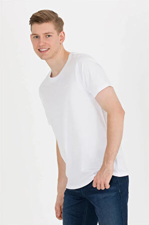 Erkek Bisiklet Yaka Basic T-shirt