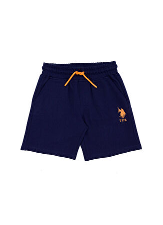 U.S. Polo Assn. Lacivert Erkek Çocuk Kısa Düz Şort PAREIY023