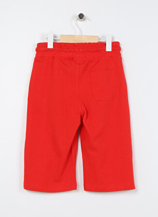 U.S. Polo Assn. Kırmızı Erkek Çocuk Diz Üstü Düz Şort GUNDERIY023