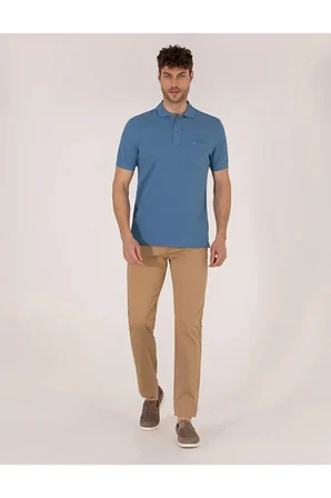 Koyu  Regular Fit Polo Yaka Basic Tişört 50262659-VR032