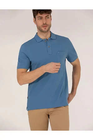 Koyu  Regular Fit Polo Yaka Basic Tişört 50262659-VR032