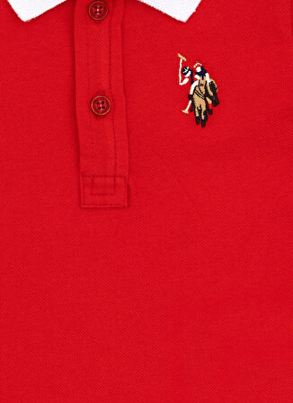 U.S. Polo Assn. Baskılı Kırmızı Erkek Çocuk T-Shirt SD01