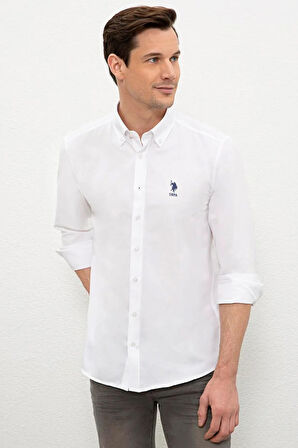 G081GL004 Gox023Y 1570715 US Polo Assn Erkek Gömlek Beyaz