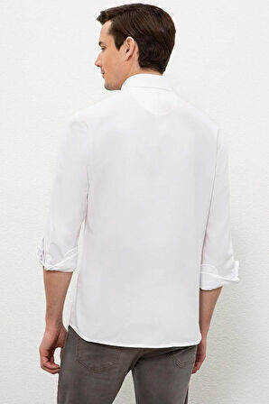 G081GL004 Gox023Y 1570715 US Polo Assn Erkek Gömlek Beyaz