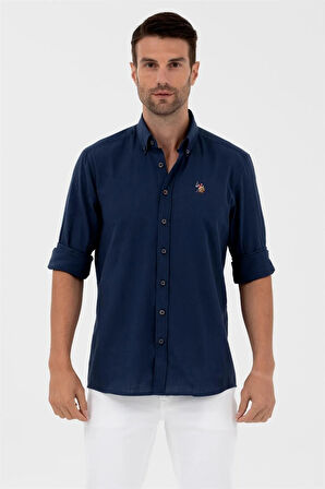 U.s.polo Assn Erkek Uzun Kol Keten Gömlek