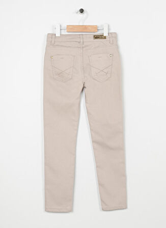 U.S. Polo Assn. Gri Kız Çocuk Boru Paça Toothpick Düz Pantolon GLENO23Y