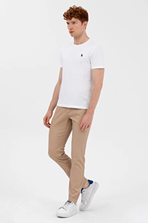 . Slim Fit Camel Erkek Pantolon 1600040