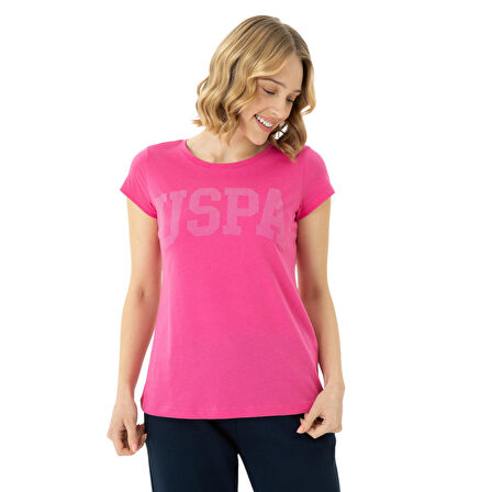 Kadın Basic Bisiklet Yaka Tişört 