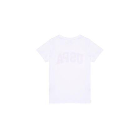 Kız Çocuk  Bisiklet Yaka Basic Tişört