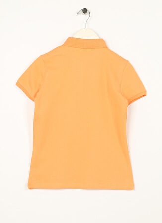 U.S. Polo Assn. Turuncu Kız Çocuk Polo Yaka Kısa Kollu Düz Polo T-Shirt TP01-IY023