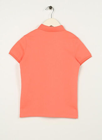 U.S. Polo Assn. Somon Kız Çocuk Polo Yaka Kısa Kollu Düz Polo T-Shirt TP01-IY023