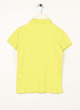 U.S. Polo Assn. Koyu Yeşil Kız Çocuk Polo Yaka Kısa Kollu Düz Polo T-Shirt TP01-IY023