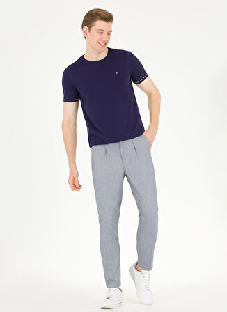 U.S. Polo Assn. Bisiklet Yaka Regular Fit Lacivert Erkek Kazak FORLA