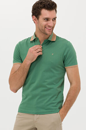 Erkek Slim Fit T-Shirt - Yeşil  | M