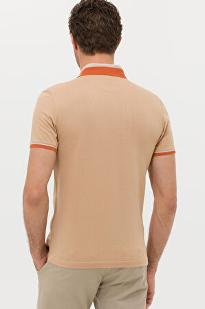 Erkek Slim Fit T-Shirt - Bej | S