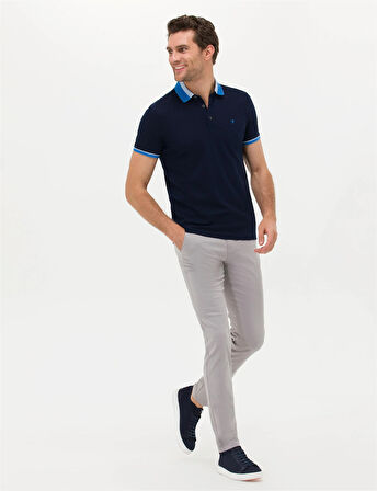 Erkek Carrot Fit Kanvas Pantolon-Taş | 34