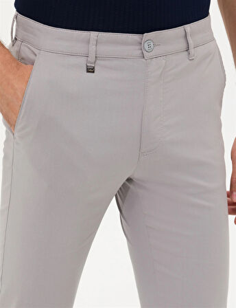 Erkek Carrot Fit Kanvas Pantolon-Taş | 34