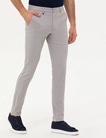Erkek Carrot Fit Kanvas Pantolon-Taş | 33