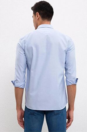 G081GL004 1570715 Gox023Y Us Polo Assn  Erkek Gömlek Mavi