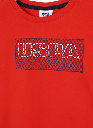 U.S. Polo Assn. Baskılı Kırmızı Erkek Çocuk T-Shirt TUMBESKIDS