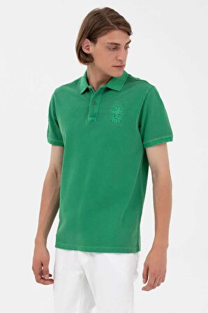 . Erkek Regular Fit Polo Yaka T-Shirt 1573851 Yeşil
