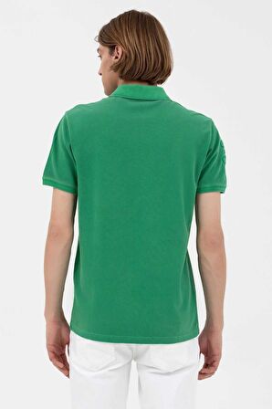 . Erkek Regular Fit Polo Yaka T-Shirt 1573851 Yeşil