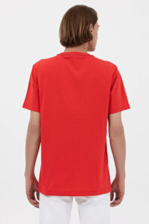 U.S. Polo Assn. Baskılı Bisiklet Yaka T-shirt