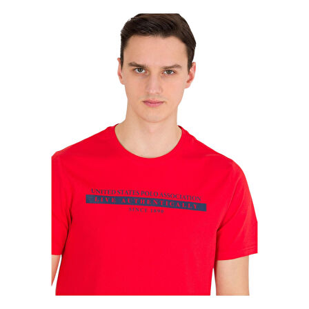  Erkek Baskılı Logolu T-shirt