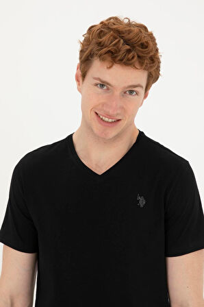 U.S. Polo Assn. Siyah Polo T-shırt