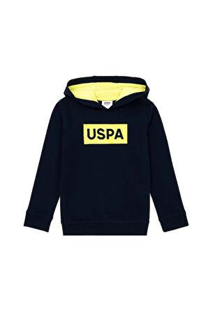 Erkek Çocuk Lacivert Kapşonlu Sweatshirt %100 Pamuk