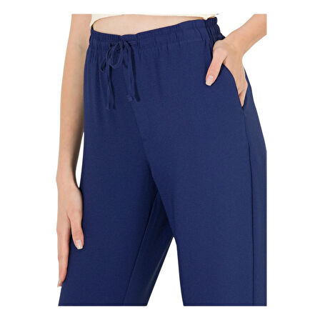 Kadın Lastikli Bel Standart Pantolon Gras