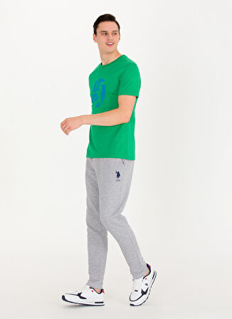 U.S. Polo Assn. Bisiklet Yaka Yeşil Erkek T-Shirt ONZA