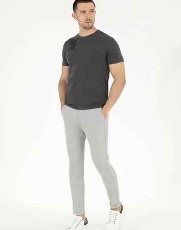 Pierre Cardin Siyah Erkek Slim Fit Baskılı T-shirt