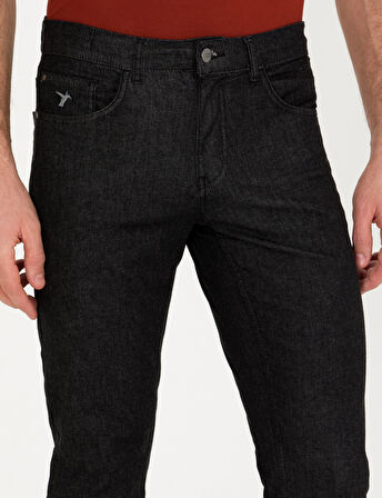 Erkek Slim Fit Jean Pantolon-Black | 36