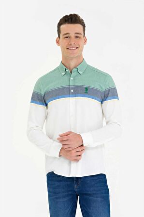 U.S. Polo Assn. Erkek Uzun Kollu Gömlek 1572002 Yeşil