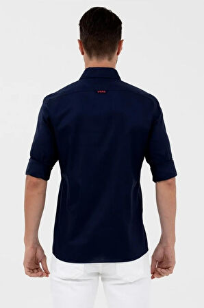 G081SZ004 Cedcolor023Y 1571695 US Polo Assn Erkek Gömlek Lacivert