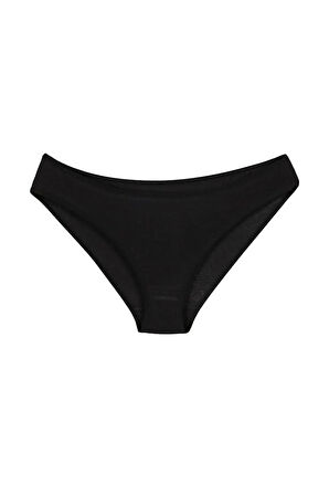 Kadın Günlük Pamuklu Külot Siyah Bikini Model 5'li Paket Kts1057