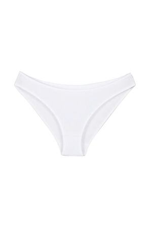 Kadın Günlük Pamuklu Külot Beyaz Bikini Model 5'li Paket Kts1057