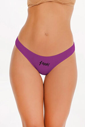 Kadın Gün Baskılı 7'li Slip Bikini Külot