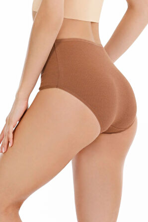 Kadın Fitilli Yüksek Bel 7'li Külot Set - Kts3080